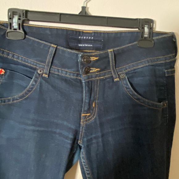 Hudson Jeans Bootcut Blue Denim Elastan Flaps 28 - Picture 6 of 14